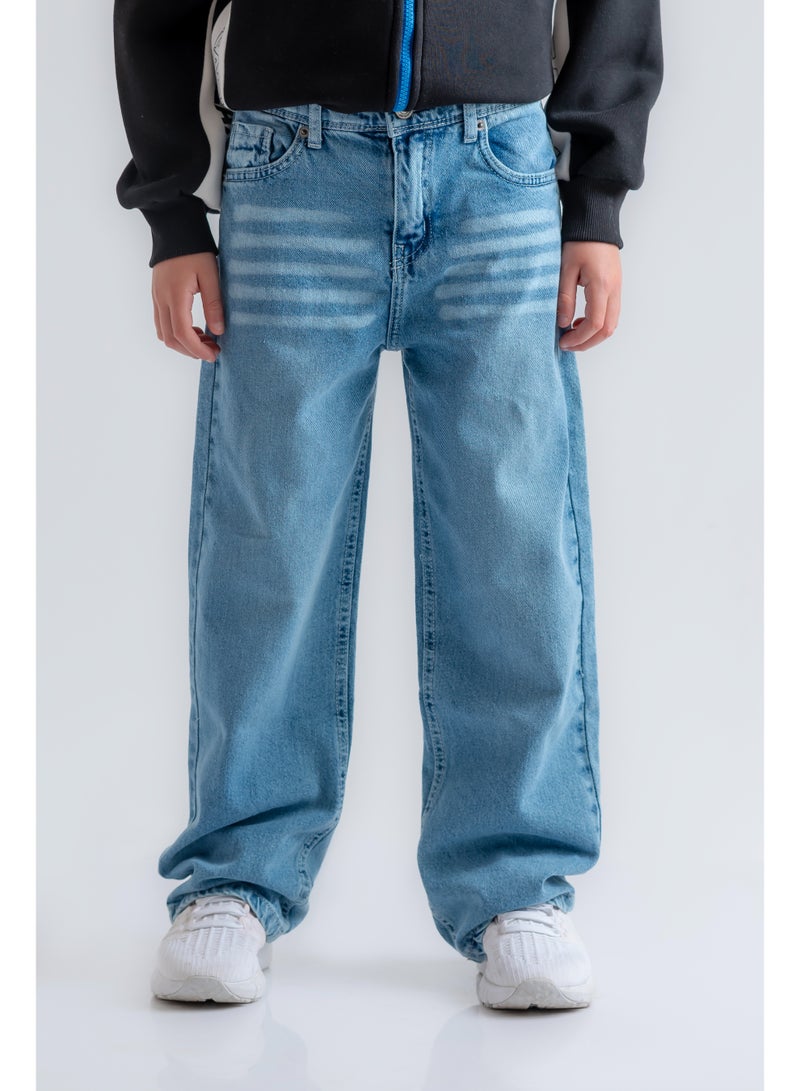 بنطلون أولادي واسع سادة